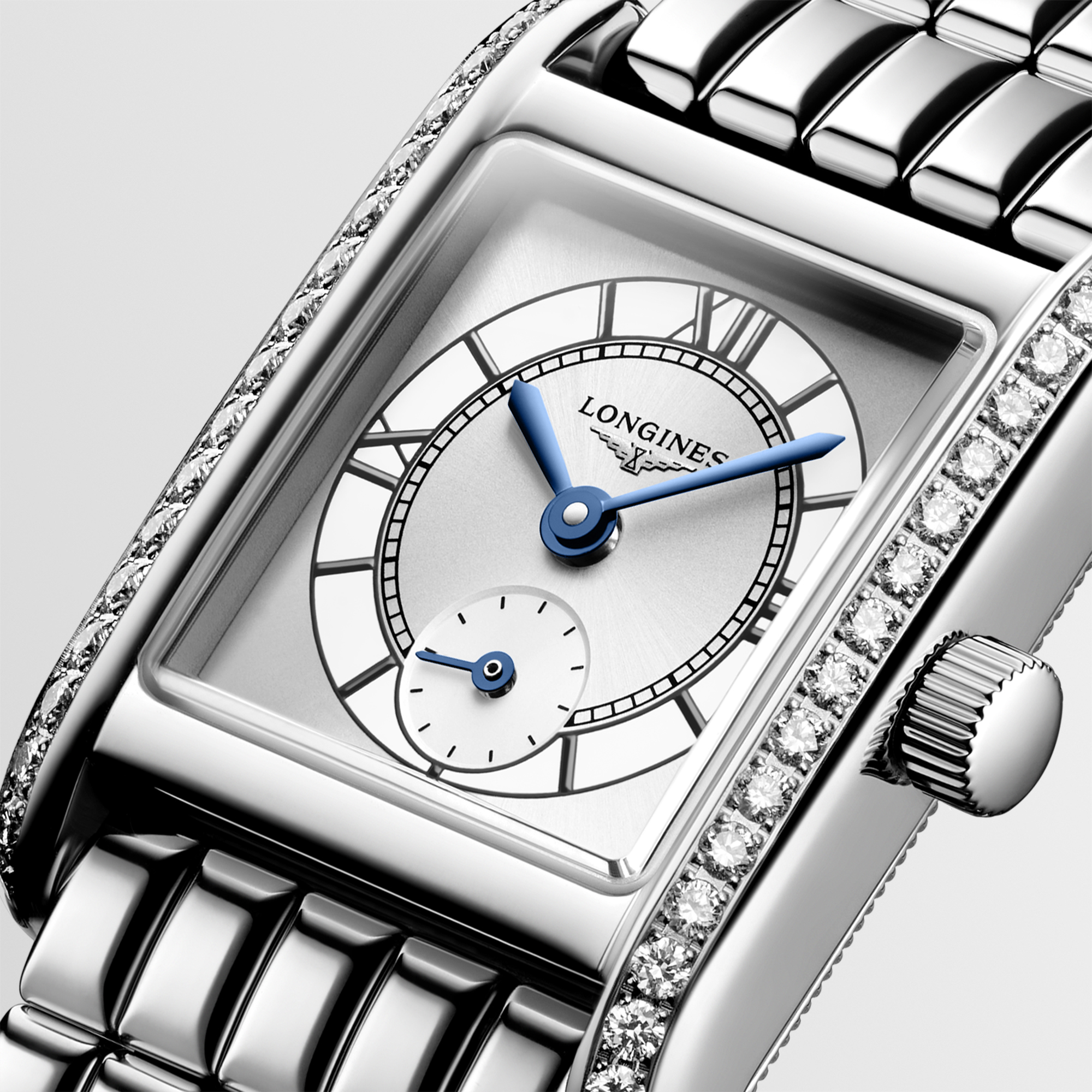 Longines Mini Dolcevita Silver Dial Watch, 21.5mm x 29mm