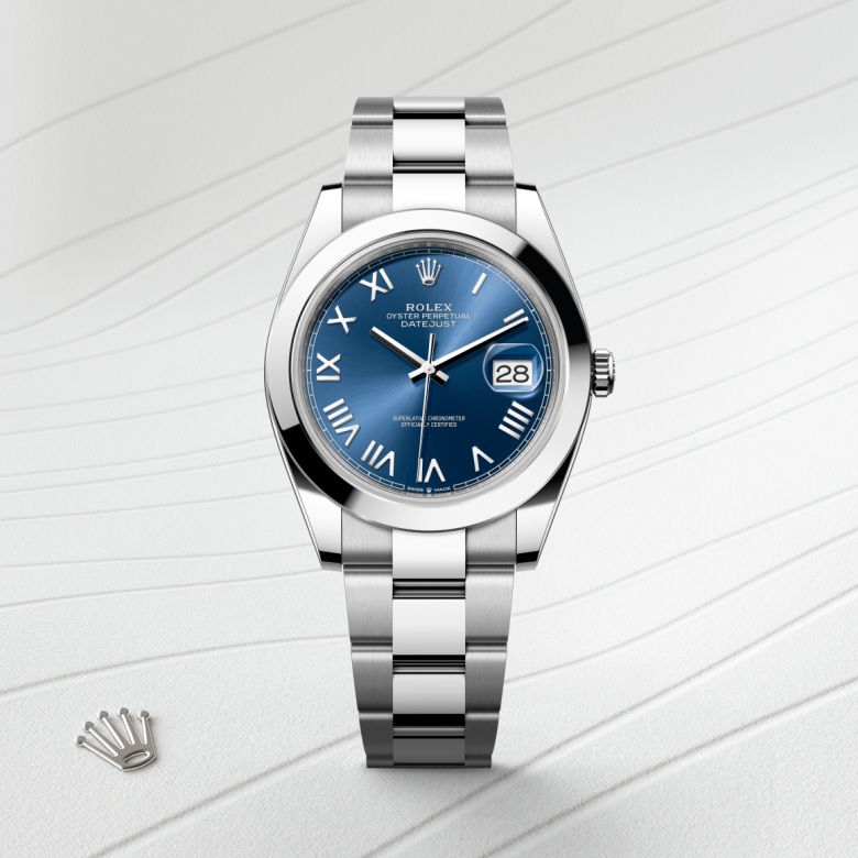 rolex datejust in oystersteel, m126300-0029 - watch with background color - ben bridge