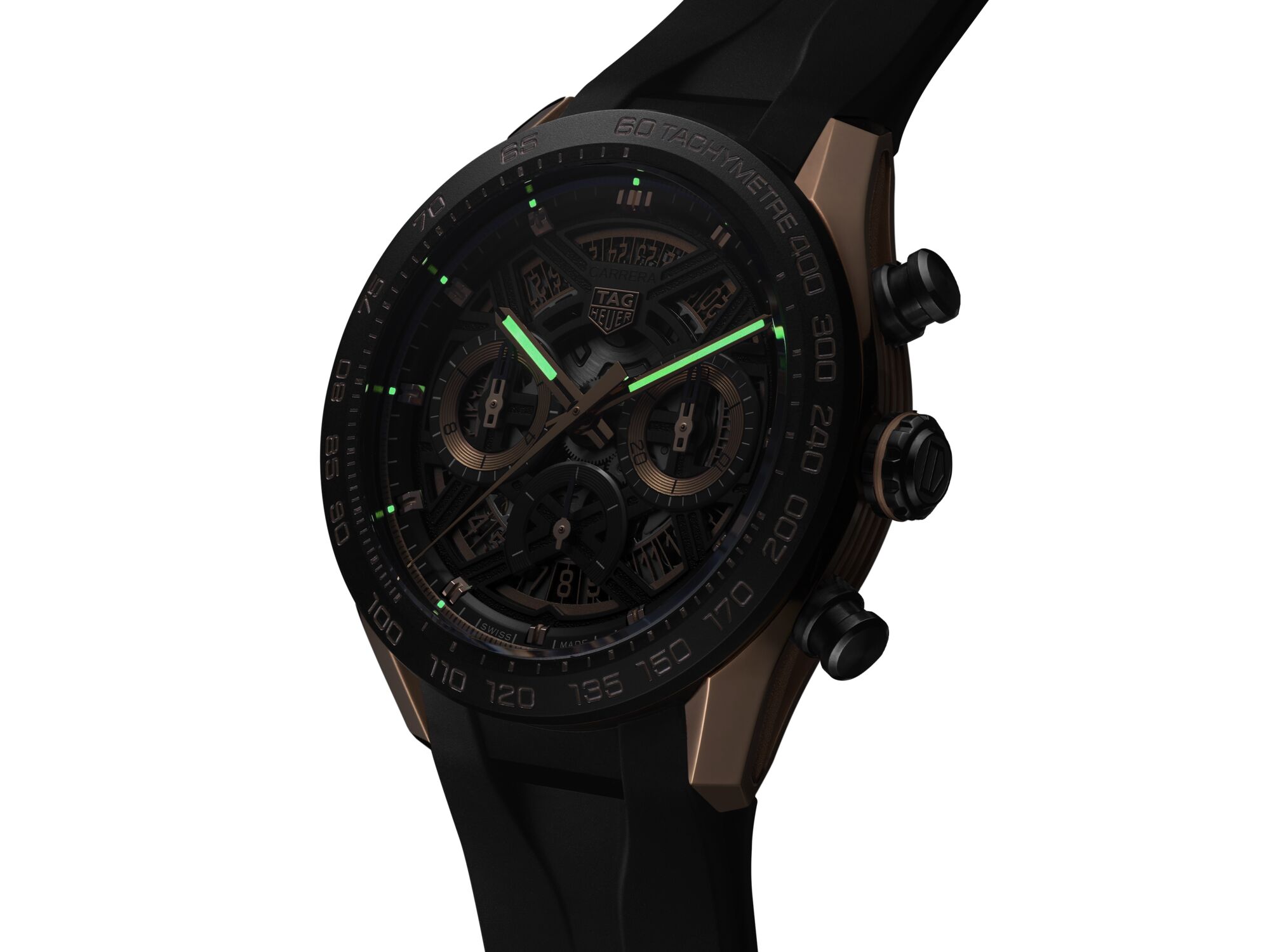 TAG Heuer Carrera Chronograph Extreme Sport Black and Gold Dial, 44mm
