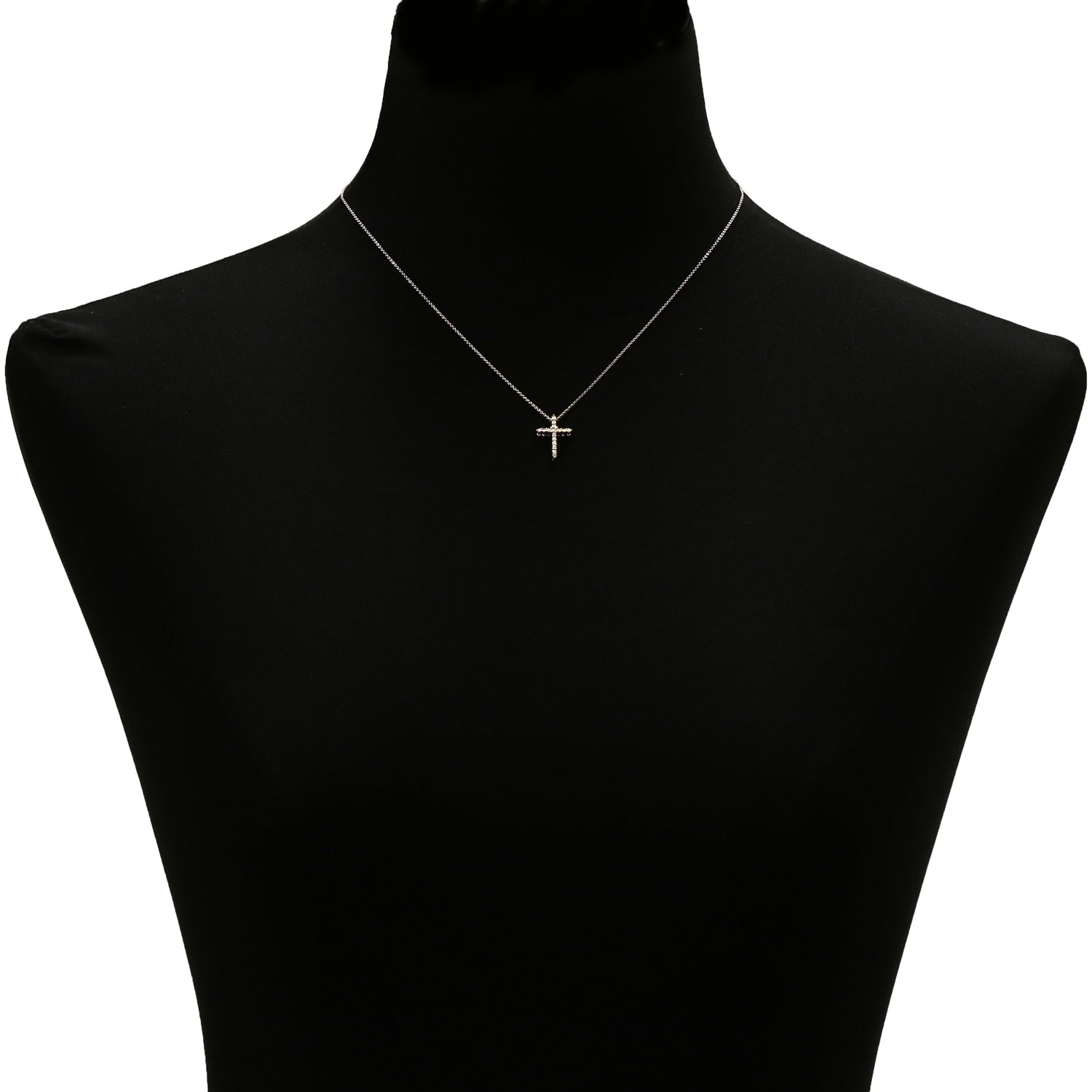 Diamond Cross Pendant 14K