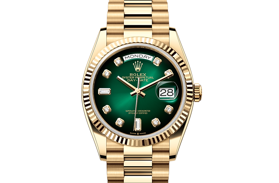 Rolex Day-Date 36 Day-Date Oyster, 36 mm, yellow gold - M128238-0069 at Ben Bridge