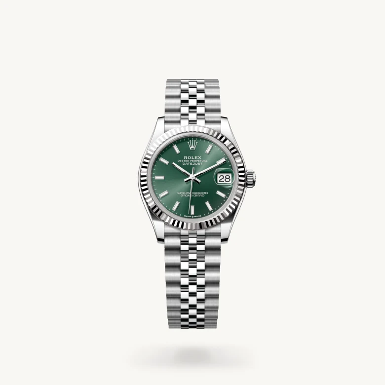 Rolex Datejust 31 White Rolesor - combination of Oystersteel and