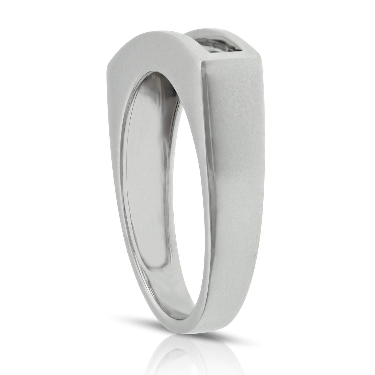 Sliding Diamond Ring, 14K White Gold