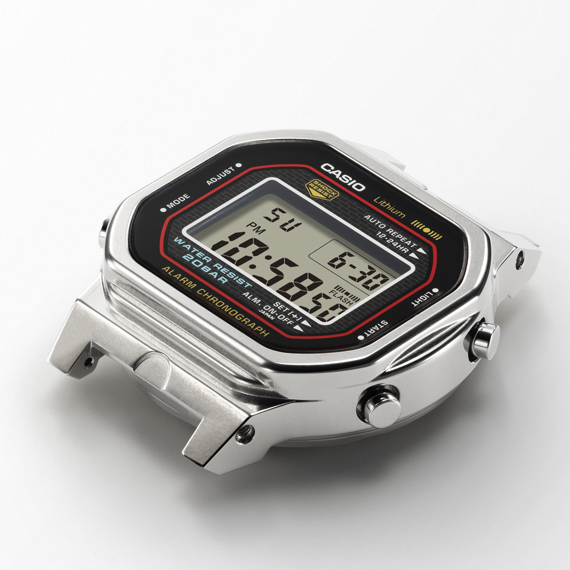 G-Shock Digital 5000 Series DW5000R-1A Black Dial Watch, 42.3mm