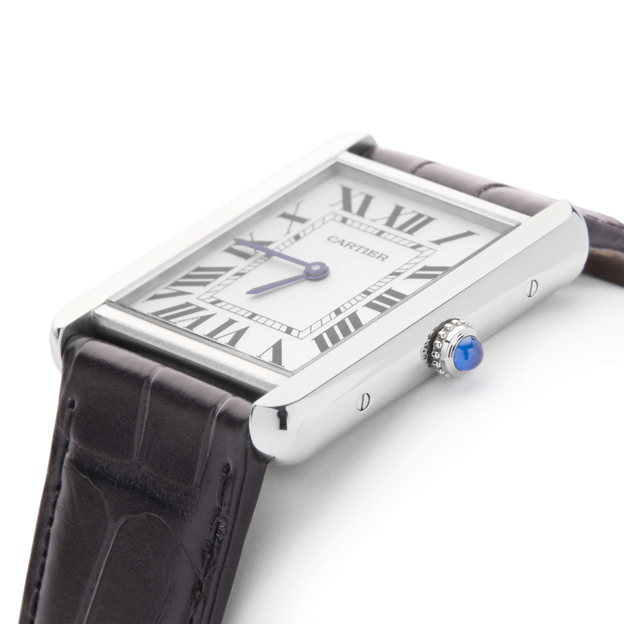 Pre-Owned Cartier Tank Solo Watch White Dial, 34.8mm x 27.4mm