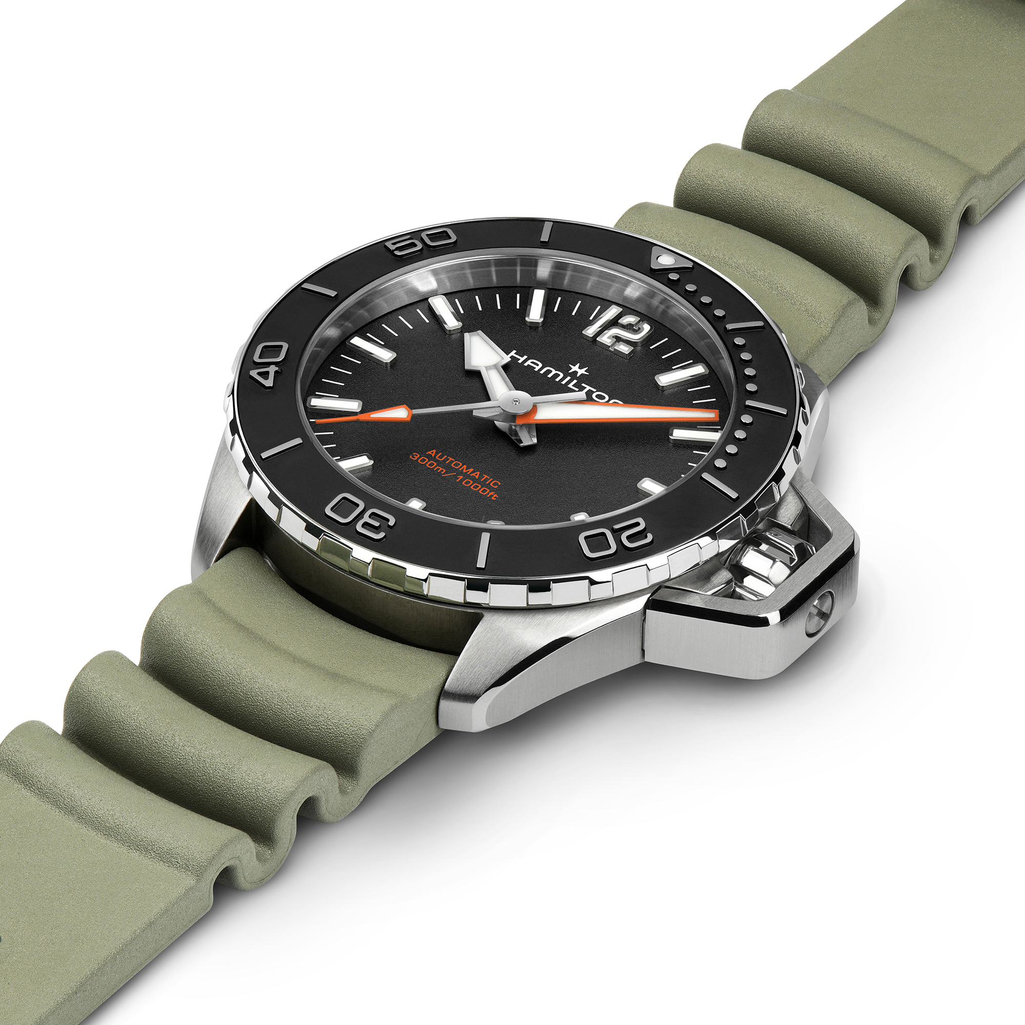 Hamilton Khaki Navy Frogman Auto Black Dial Watch, 41mm