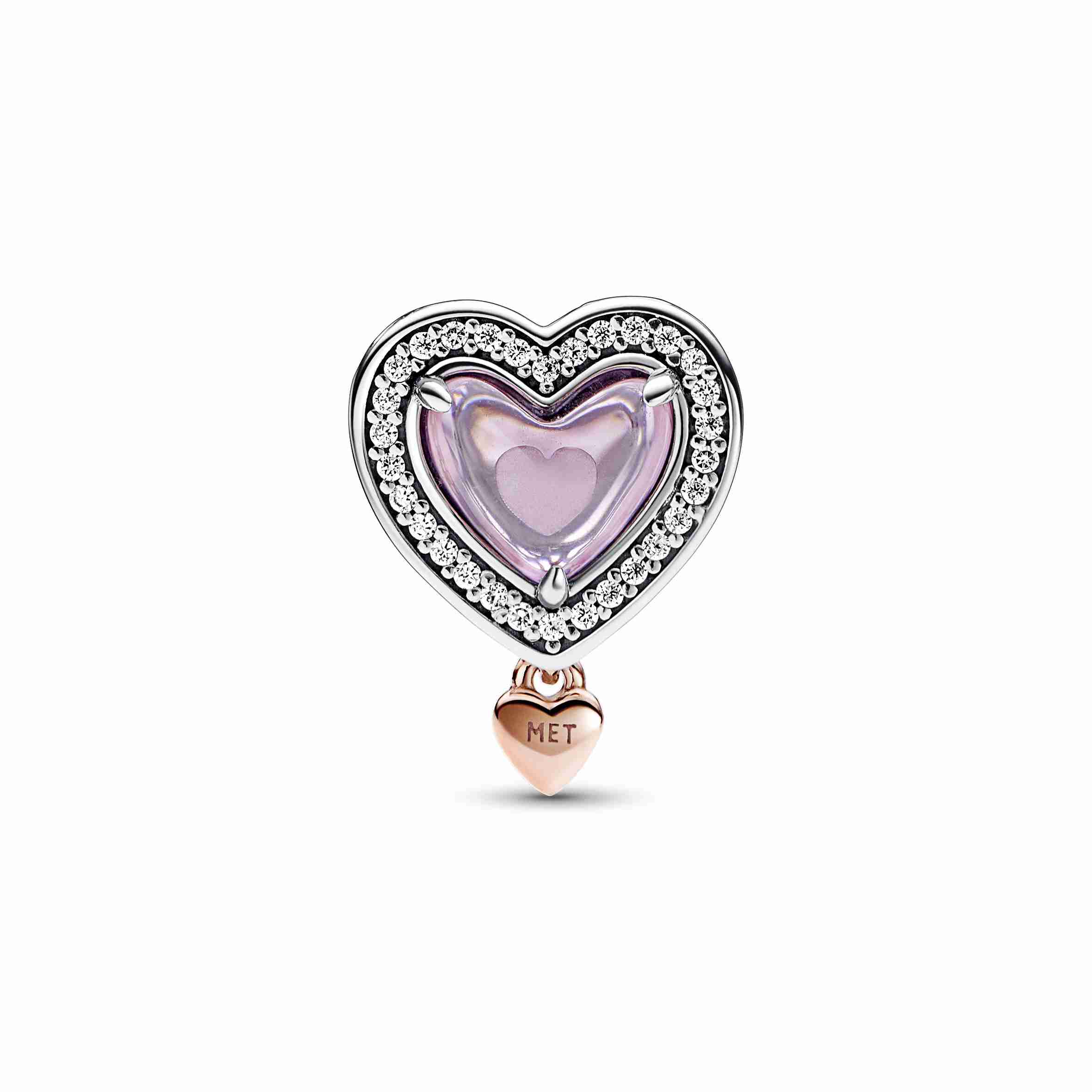 Pandora Two-tone Openwork Mom & Heart Charm