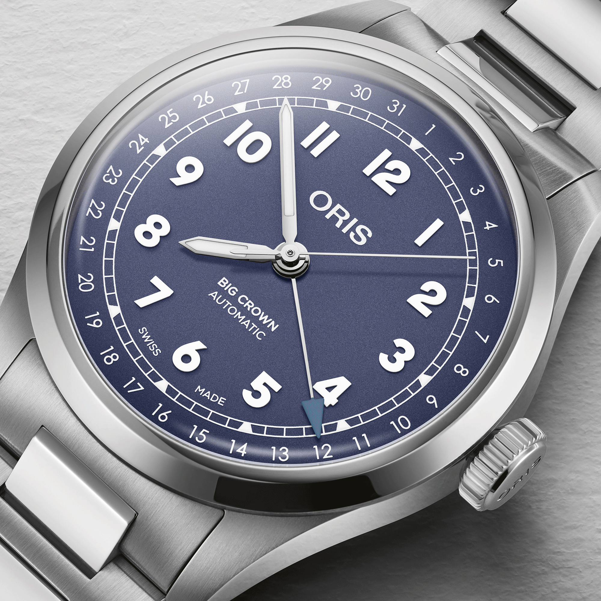 Oris Big Crown Pointer Date Lilac Dial Watch, 40mm