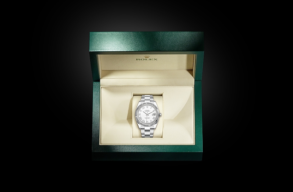 Rolex Datejust 41 Datejust Oyster, 41 mm, Oystersteel and white gold - M126334-0023 at Ben Bridge