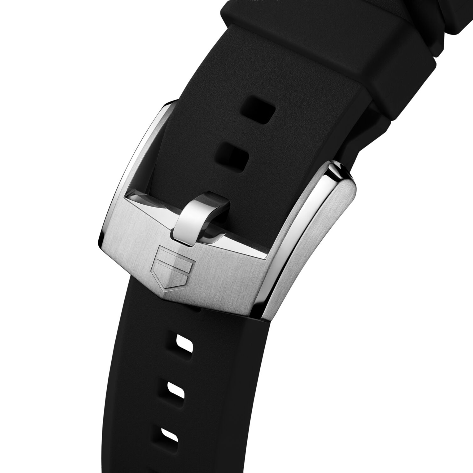 TAG Heuer Calibre E5 Black Rubber Strap, 40mm