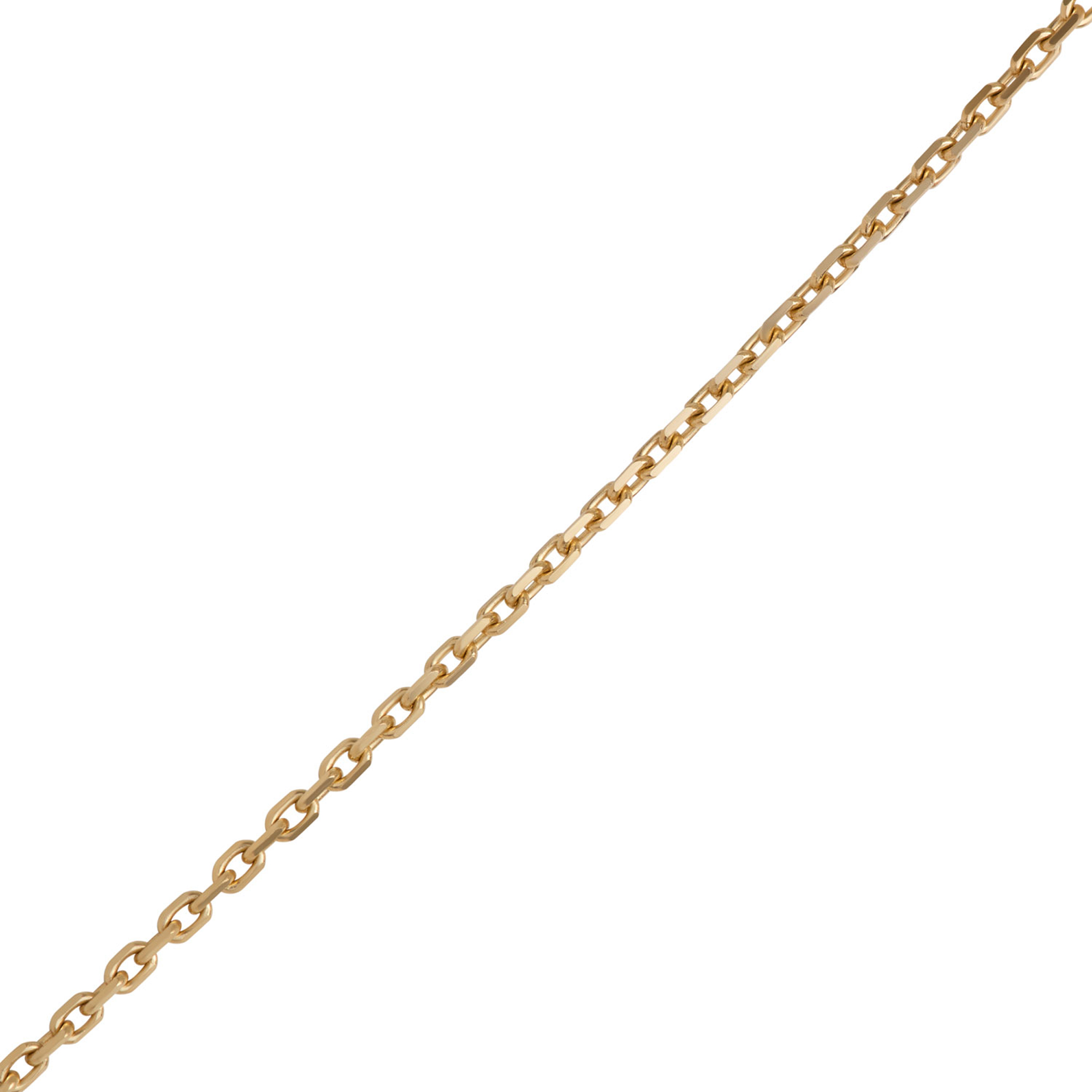 Charm Necklace with 13 Discs, 14K Yellow Gold