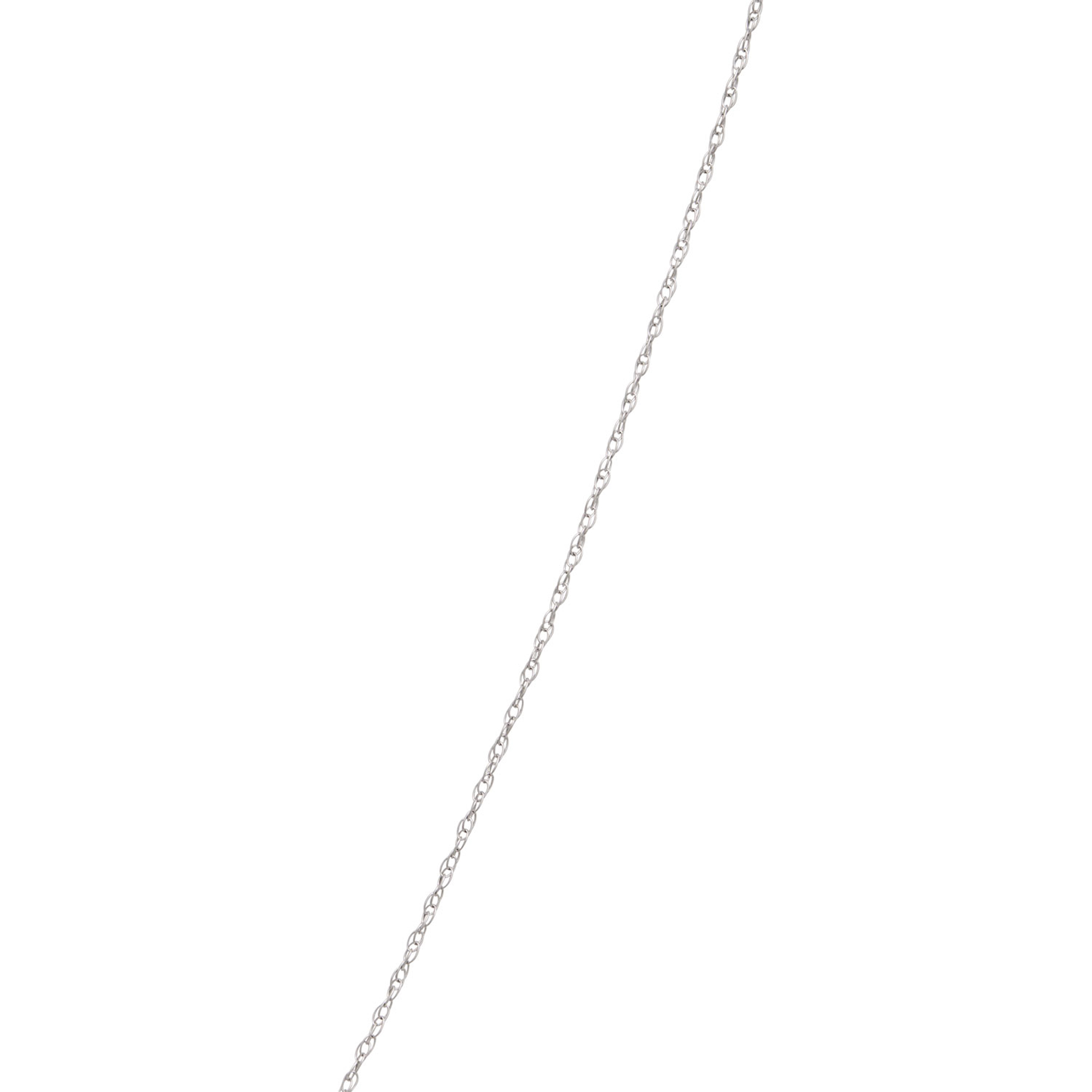 Pear Shaped Pendant with Round Diamonds, ⅓ Total Carat Weight, 14K White Gold