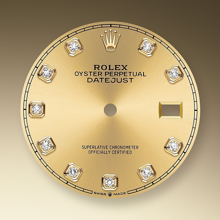 Champagne-colour dial