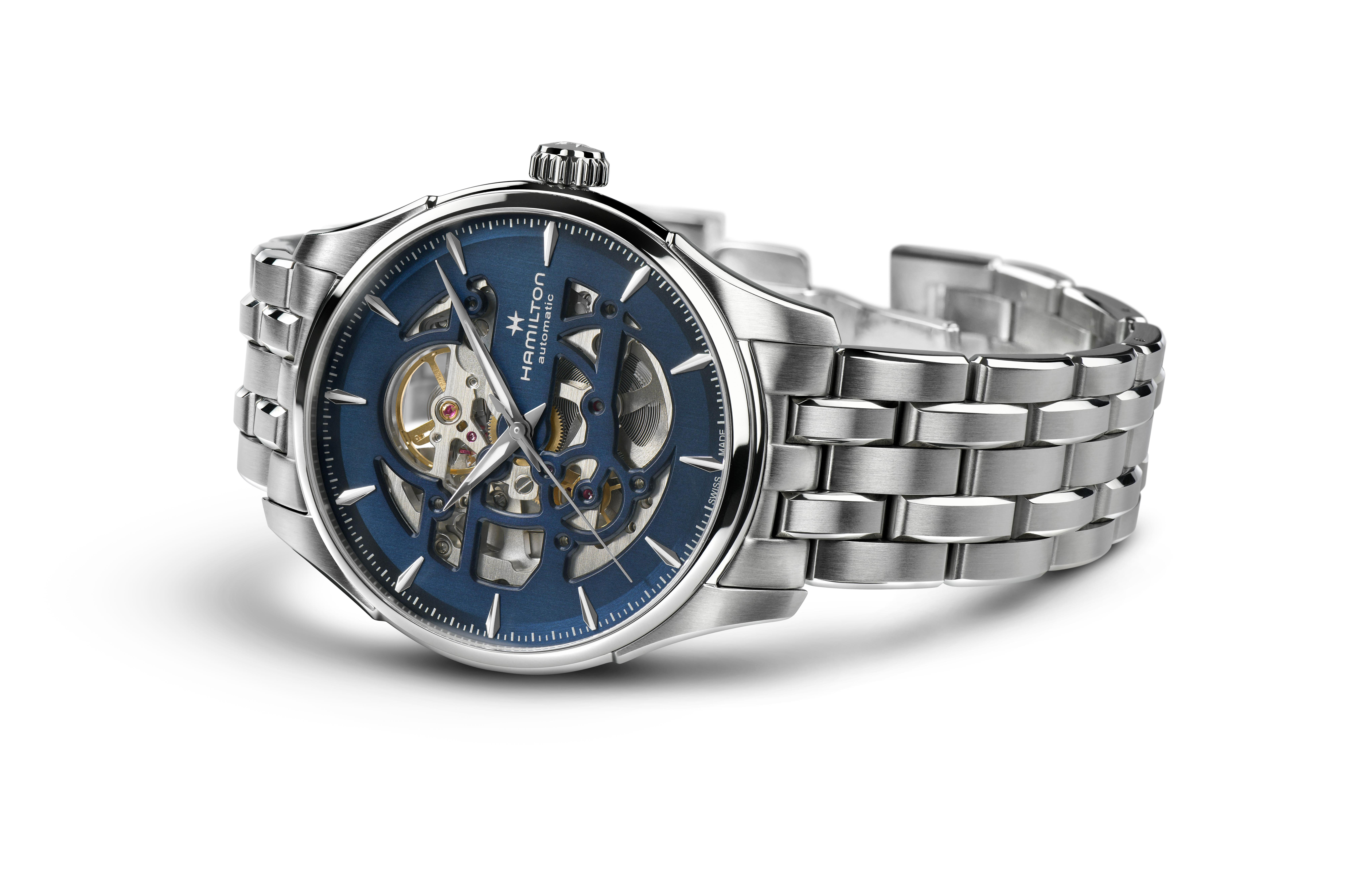Hamilton Jazzmaster Skeleton Auto Watch Blue Dial, 40mm