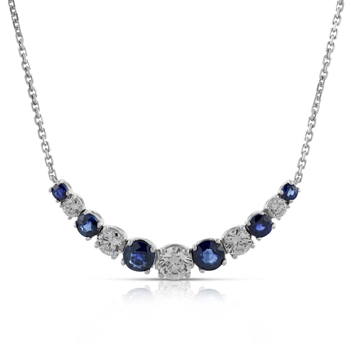 Sapphire & Diamond Necklace 14K | Ben Bridge Jeweler
