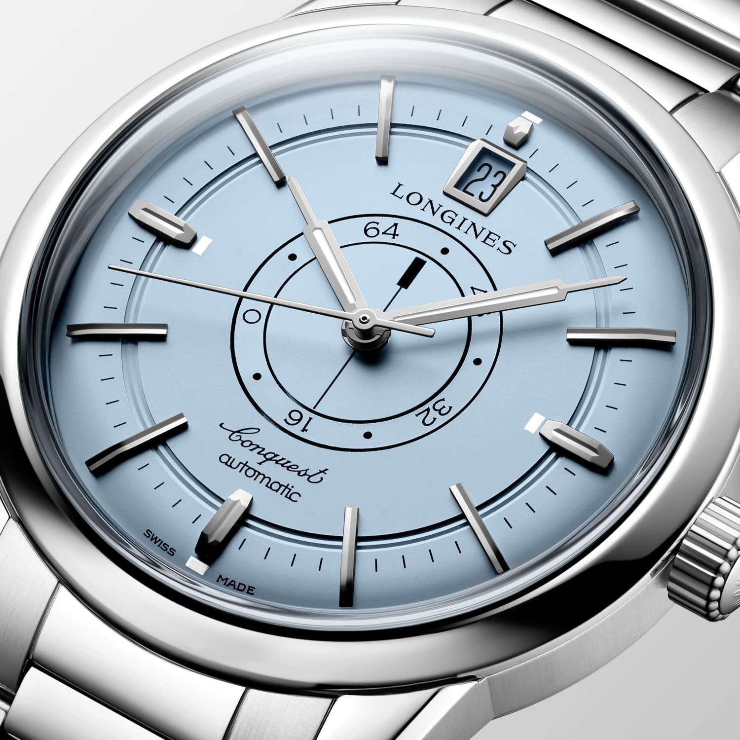 Longines Conquest Heritage Central Power Reserve Blue Dial Watch, 38mm