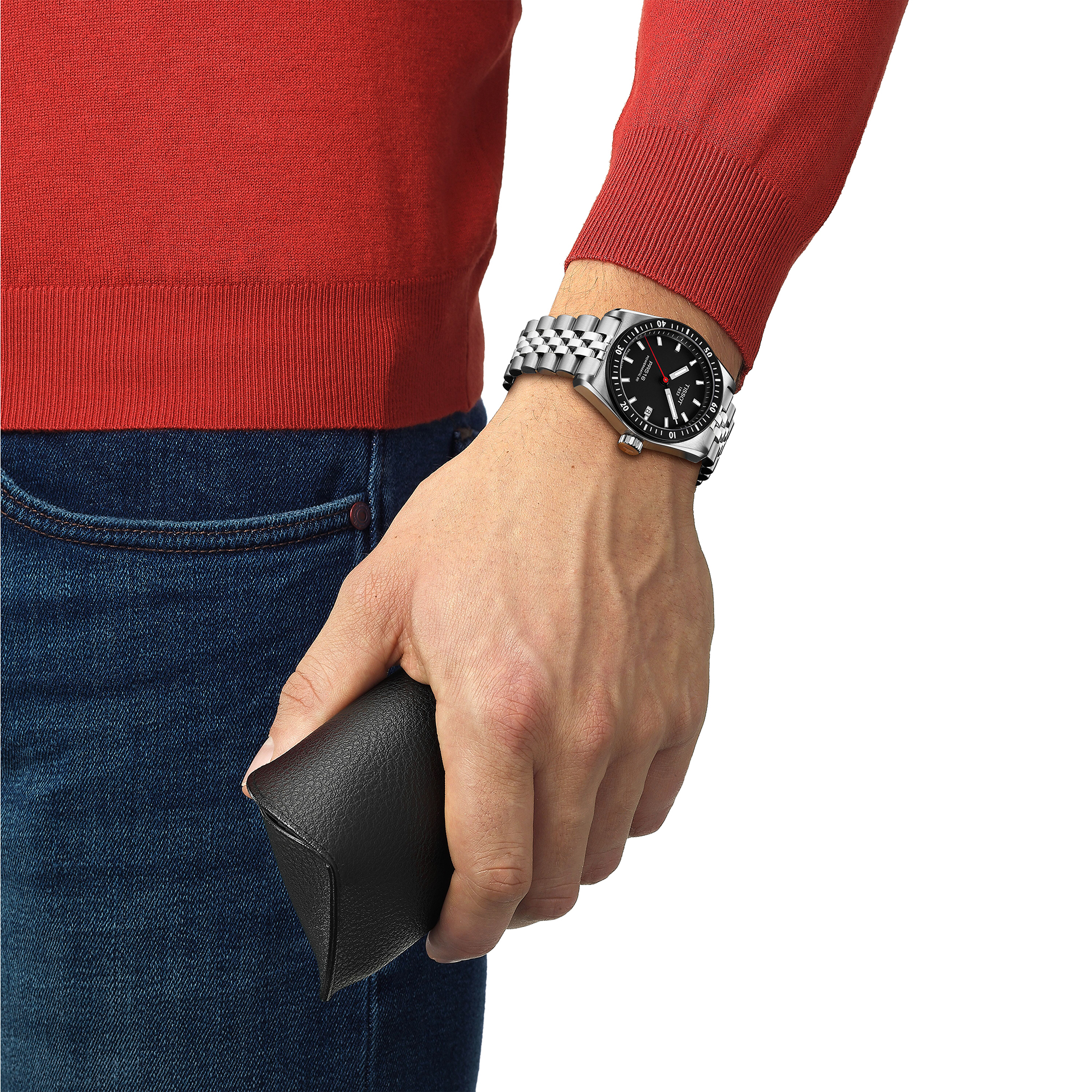 TISSOT PR516 Black Dial Watch, 38mm