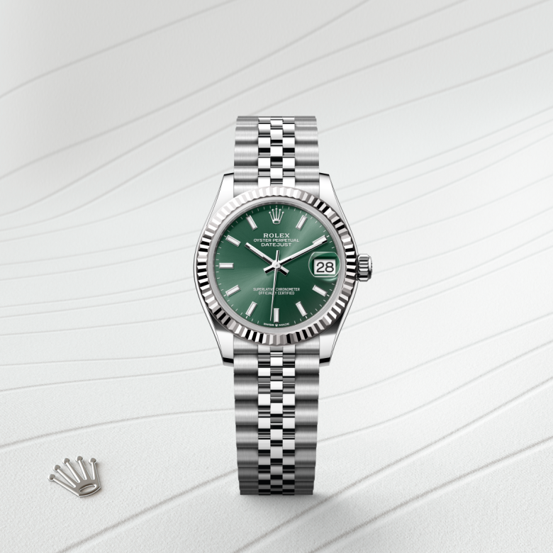 Rolex Datejust 31 White Rolesor - combination of Oystersteel and