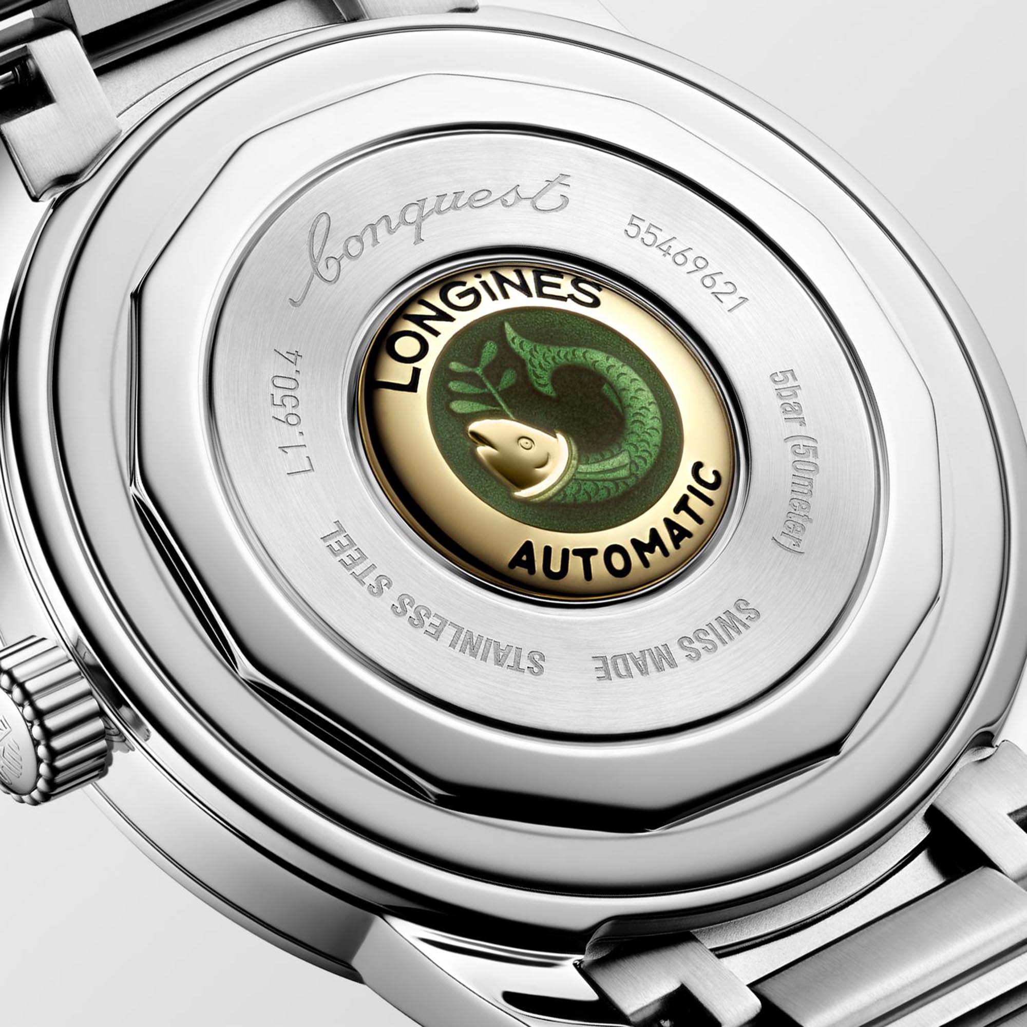 Longines Conquest Heritage Black Dial Watch, 40mm