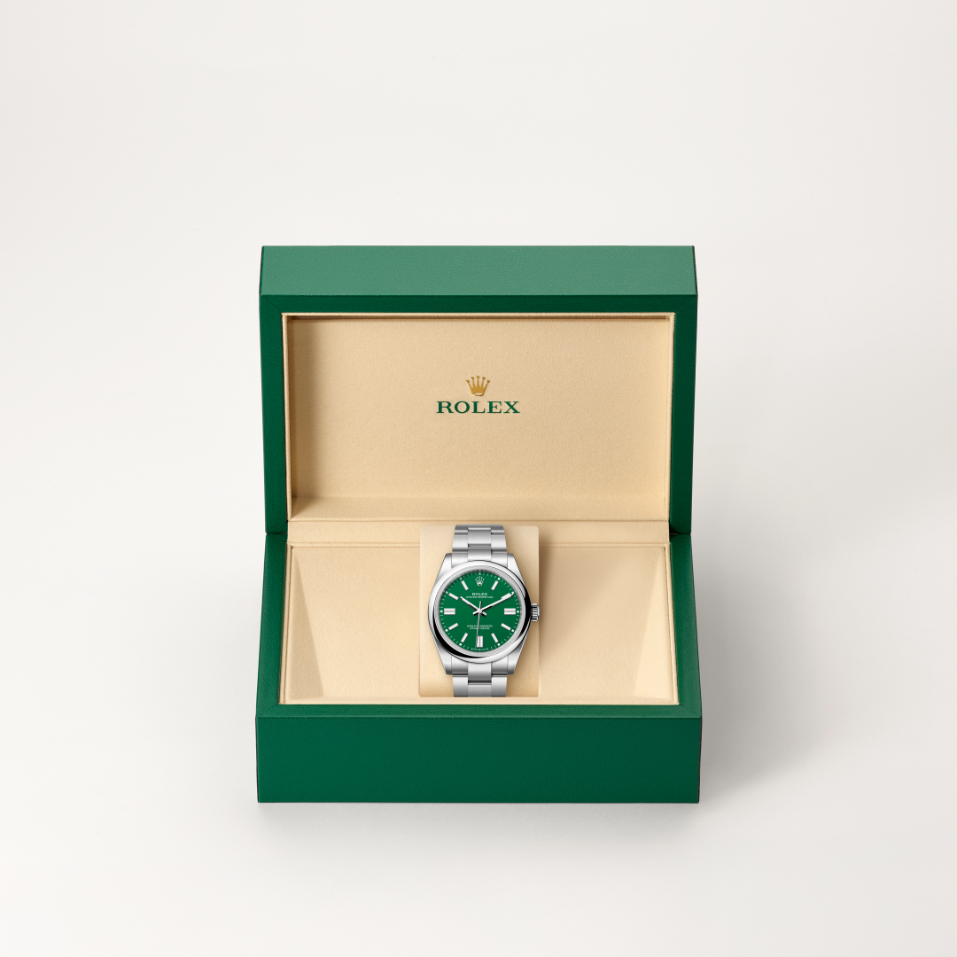 rolex oyster perpetual in oystersteel, m134300-0004 - in rolex box - ben bridge