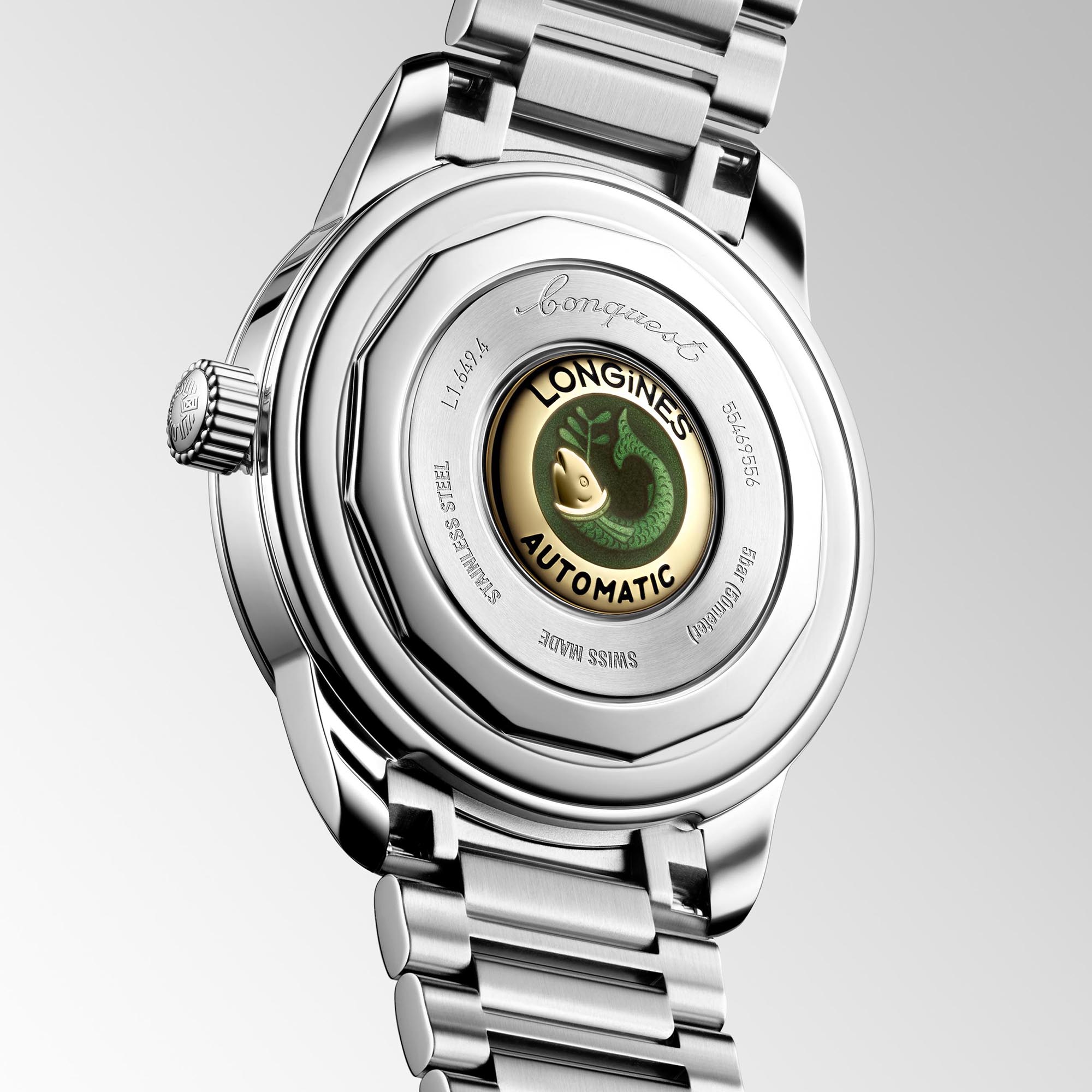 Longines Conquest Heritage Black Dial Watch, 38mm
