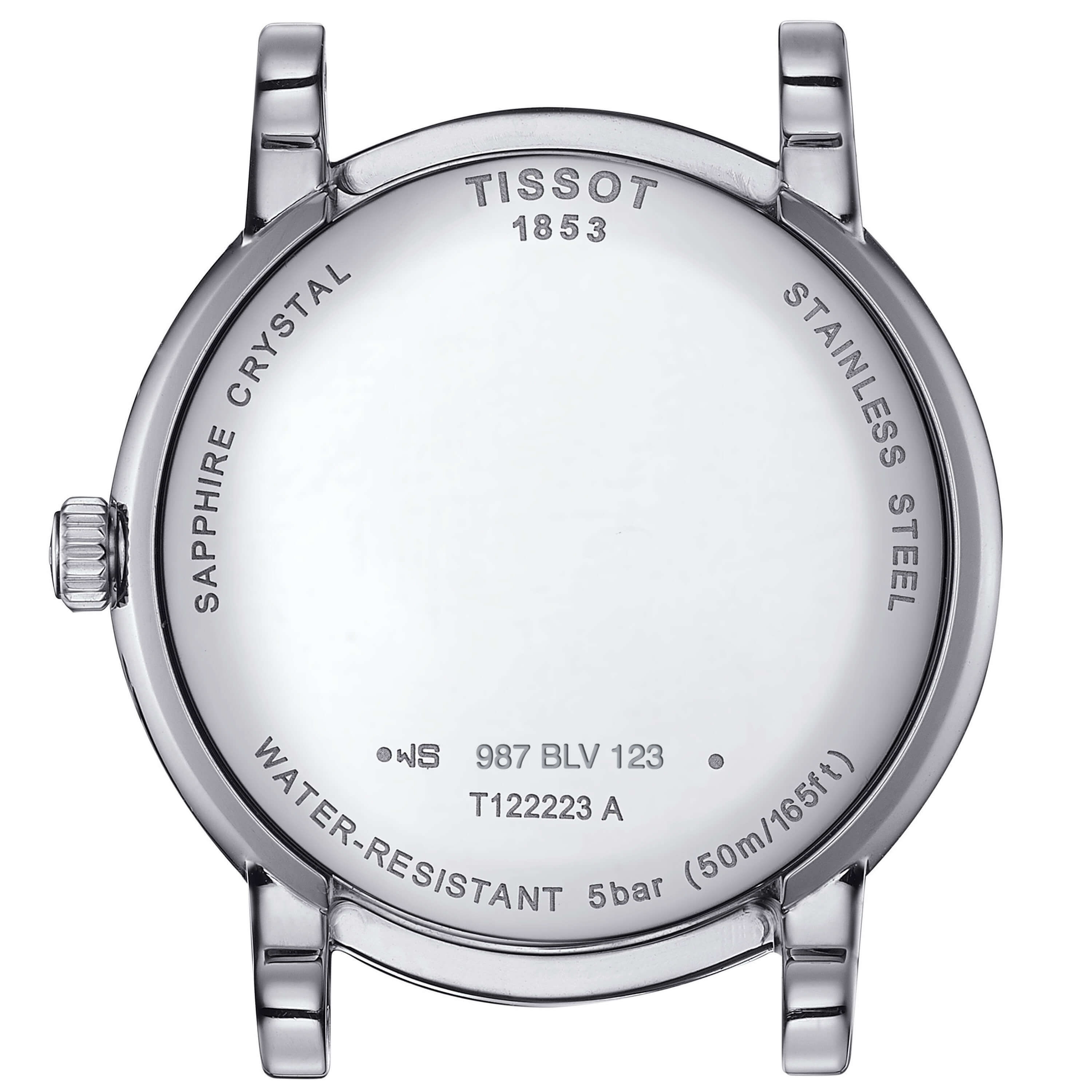 Tissot Carson Premium Lady Moonphase Silver Steel Watch, 32mm ...