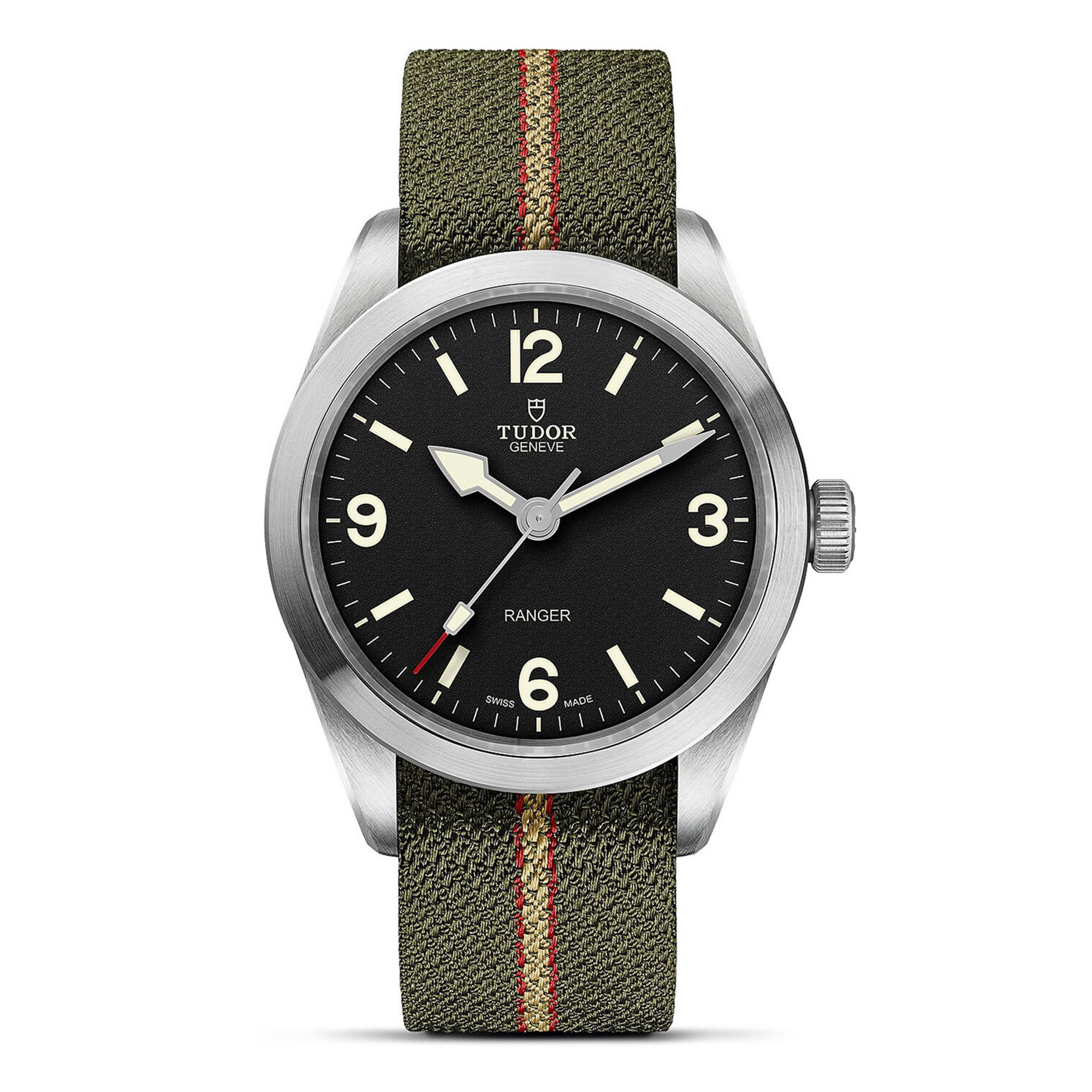 TUDOR Ranger Black Dial Watch, 39mm