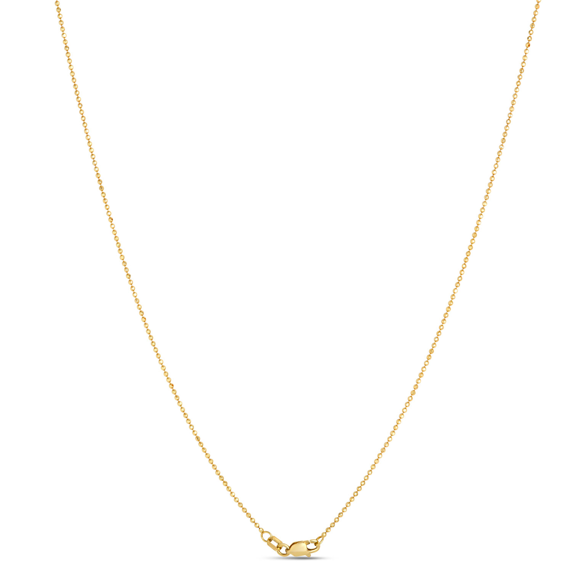Classic Bead Chain, 1.2mm, 14K Yellow Gold