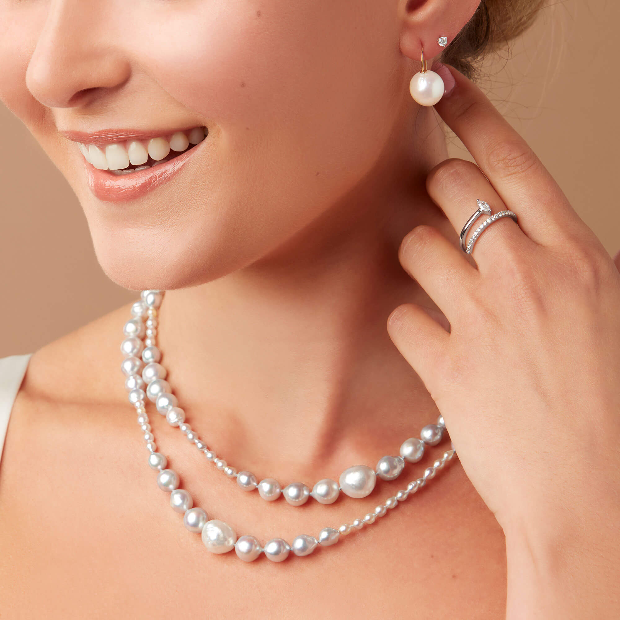 Baroque Cultured Pearl Drop Earrings, 14K Yellow Gold