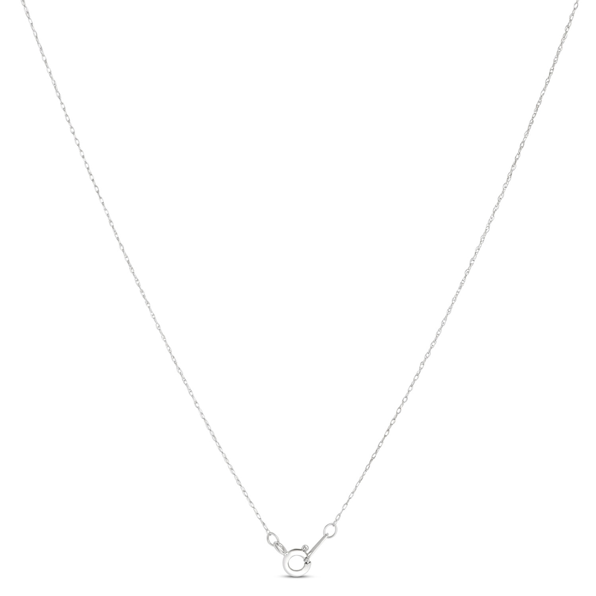 Bezel Set Pear Shaped Rhodolite Pendant, 14K White and Yellow Gold