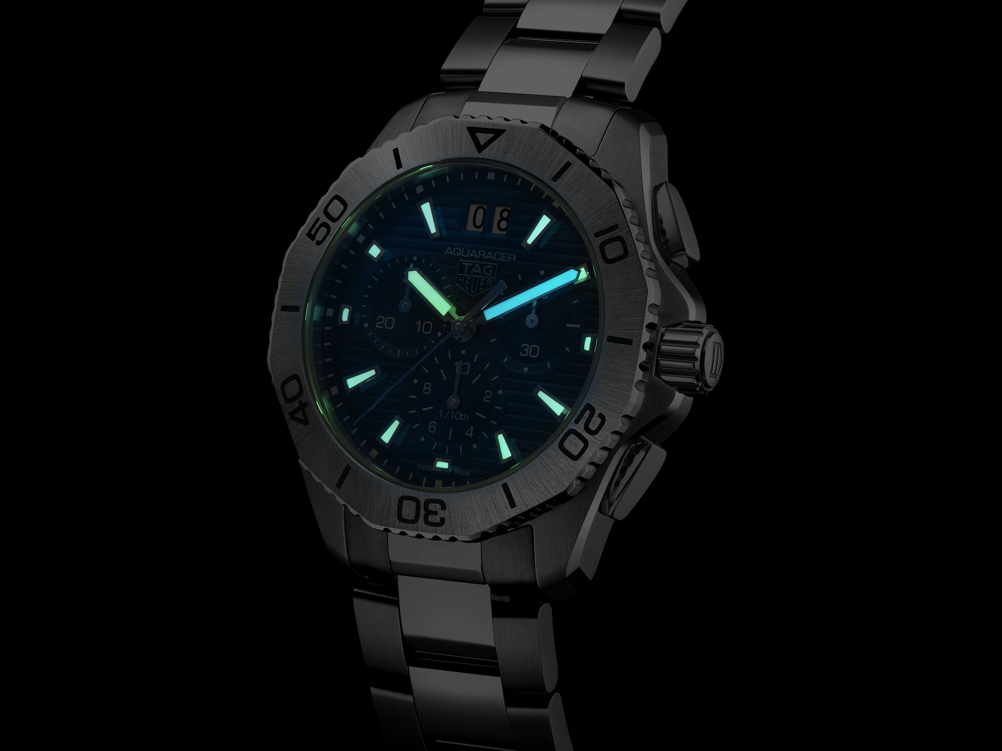 TAG Heuer Aquaracer Professional 200 Chronograph Blue Dial, 40mm