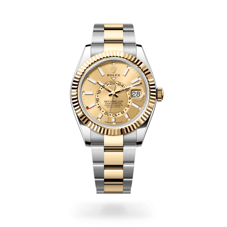 rolex sky-dweller in yellow rolesor - combination of oystersteel and yellow gold, m336933-0001 - ben bridge