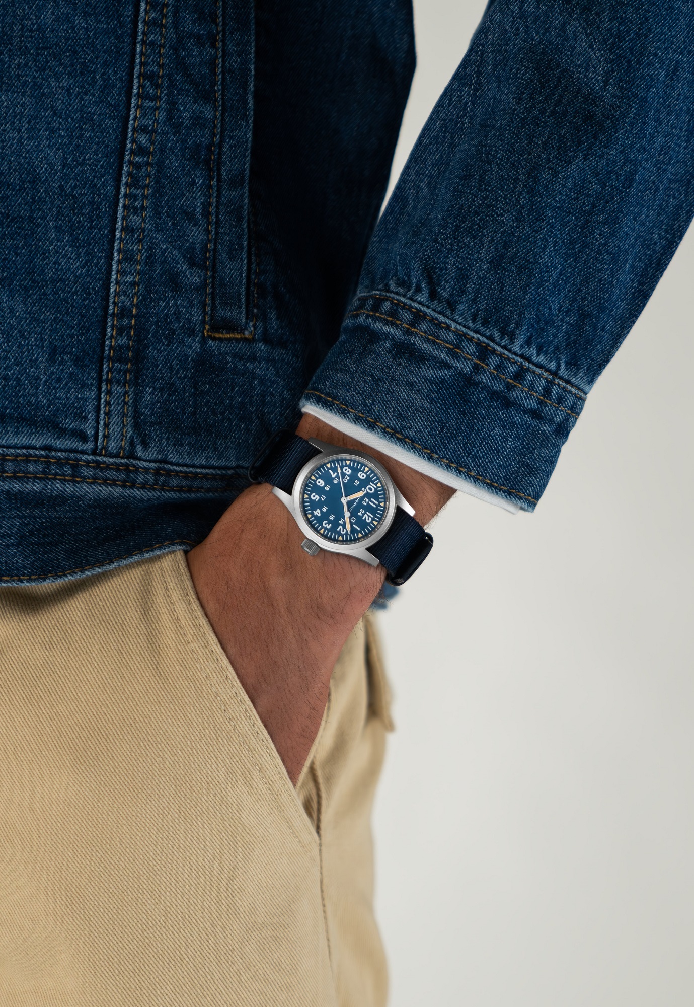 Hamilton Khaki Field Mechanical Watch Blue Dial, 38mm