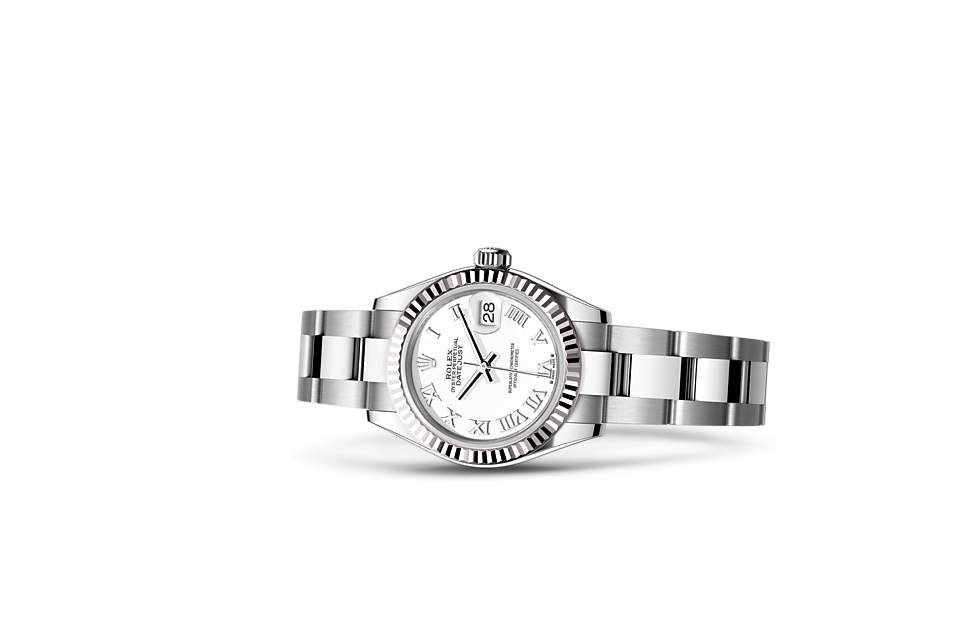 Rolex Lady-Datejust Oyster, 28 mm, Oystersteel and white gold - M279174-0020 at Ben Bridge