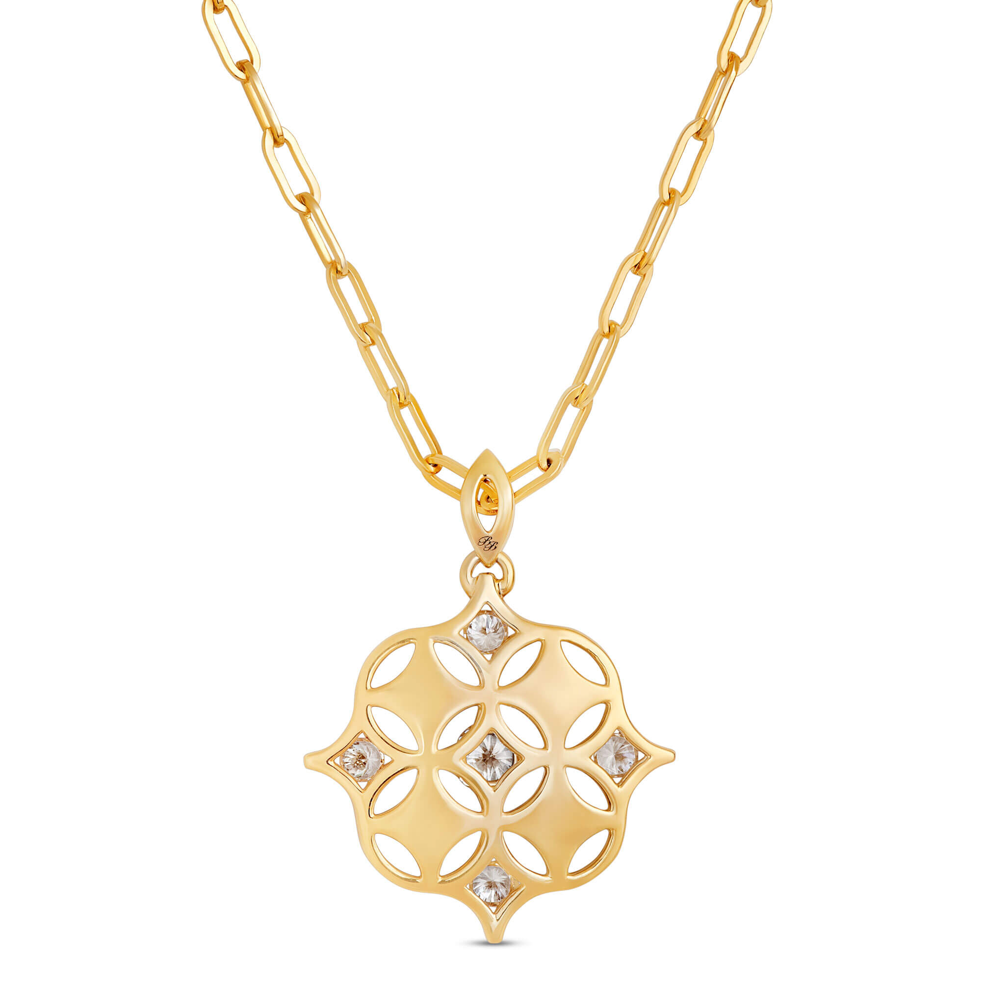 Ben Bridge Signature Diamond Pendant Necklace, 18K Yellow Gold