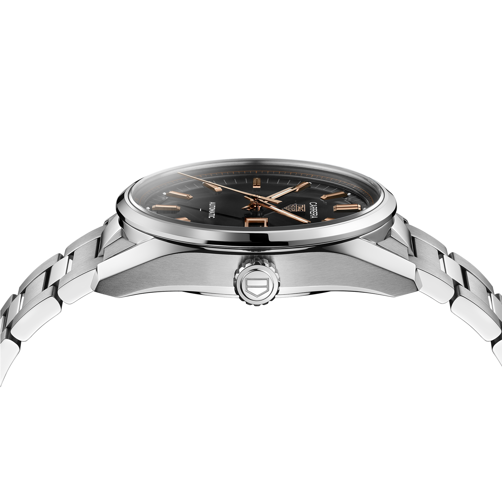 TAG Heuer Carrera Day-Date Black Dial Watch, 41mm