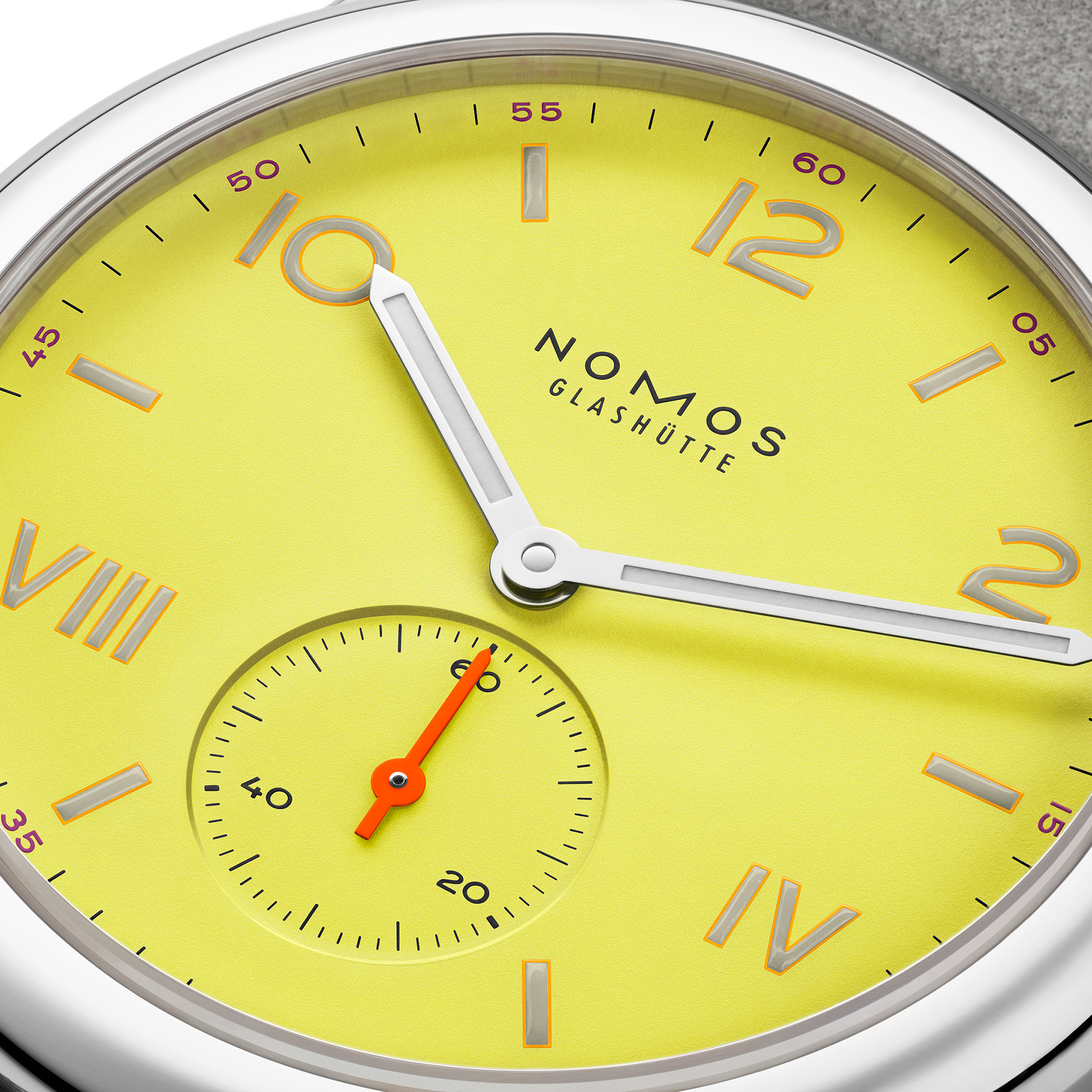 NOMOS Club Campus Starlight Yellow Dial Watch, 36mm