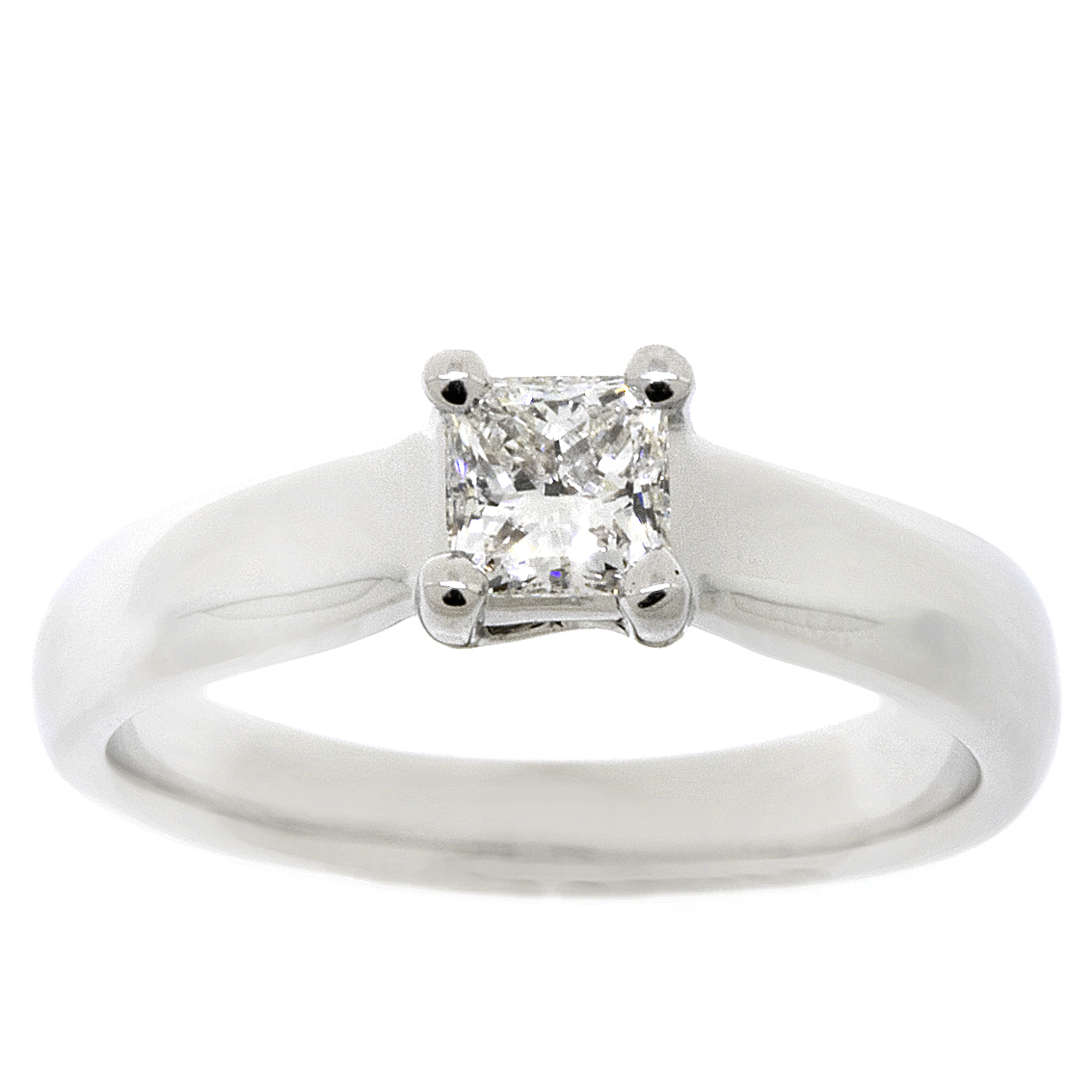 Ikuma Canadian Princess Cut Diamond Solitaire Ring 14K, 1/2 ct.