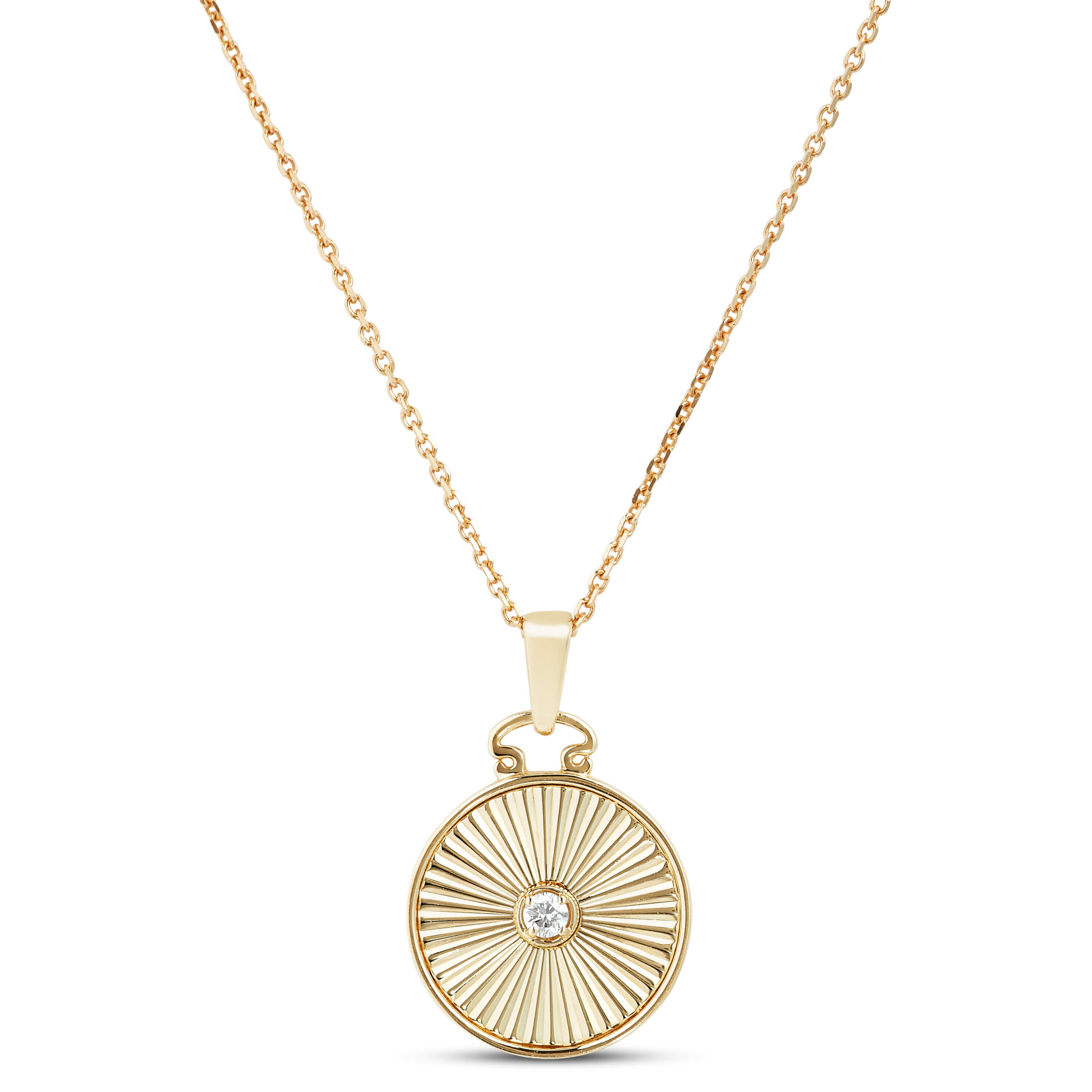 Ikuma Canadian Diamond Radiant Medallion Necklace 14K | Ben Bridge Jeweler