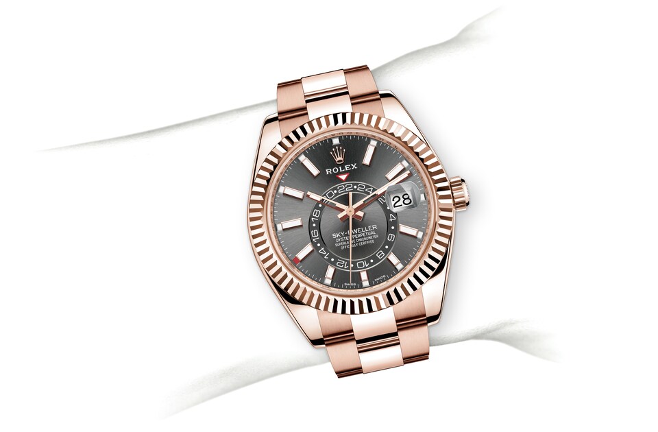 Rolex on wrist