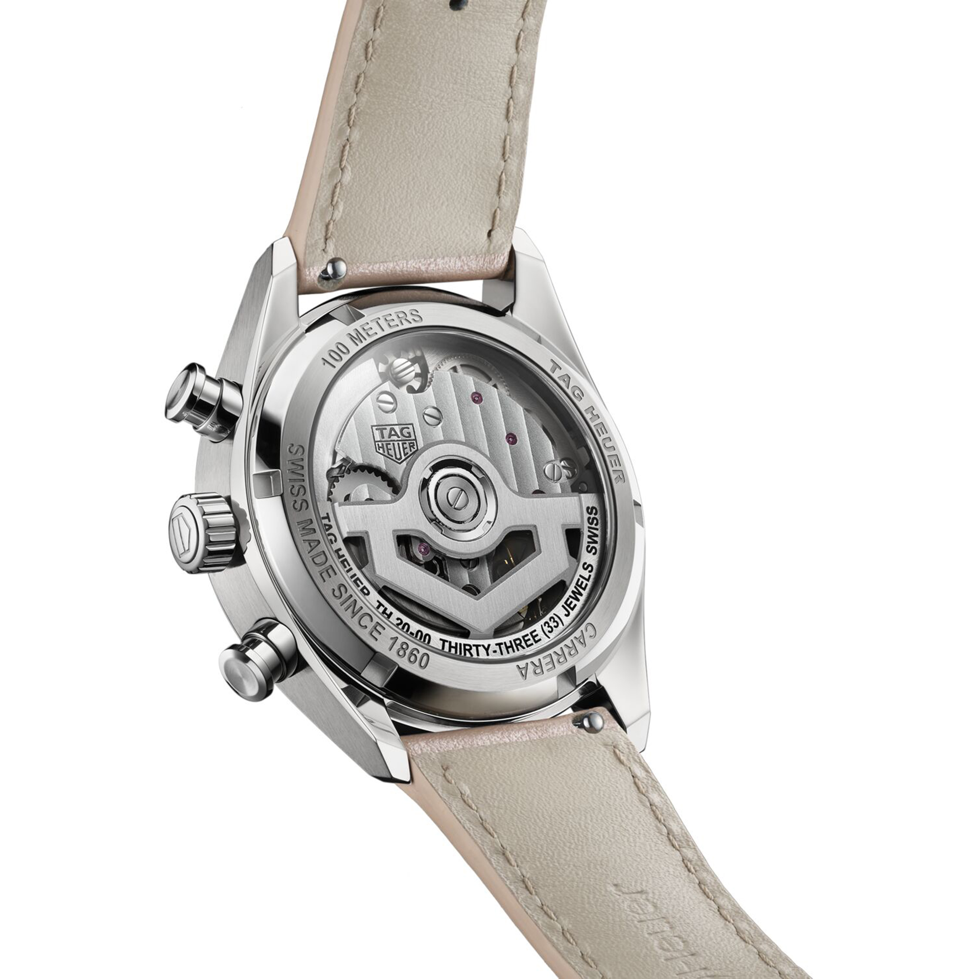 TAG Heuer Carrera Chronograph Pink Dial Watch, 39mm