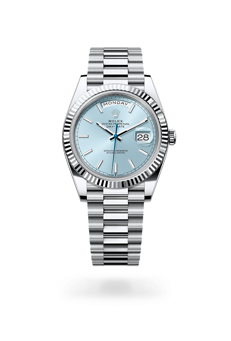 rolex day-date in platinum, m228236-0018 - ben bridge