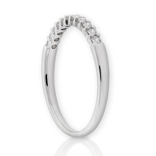 Round Diamond Bridal Band, 14K White Gold