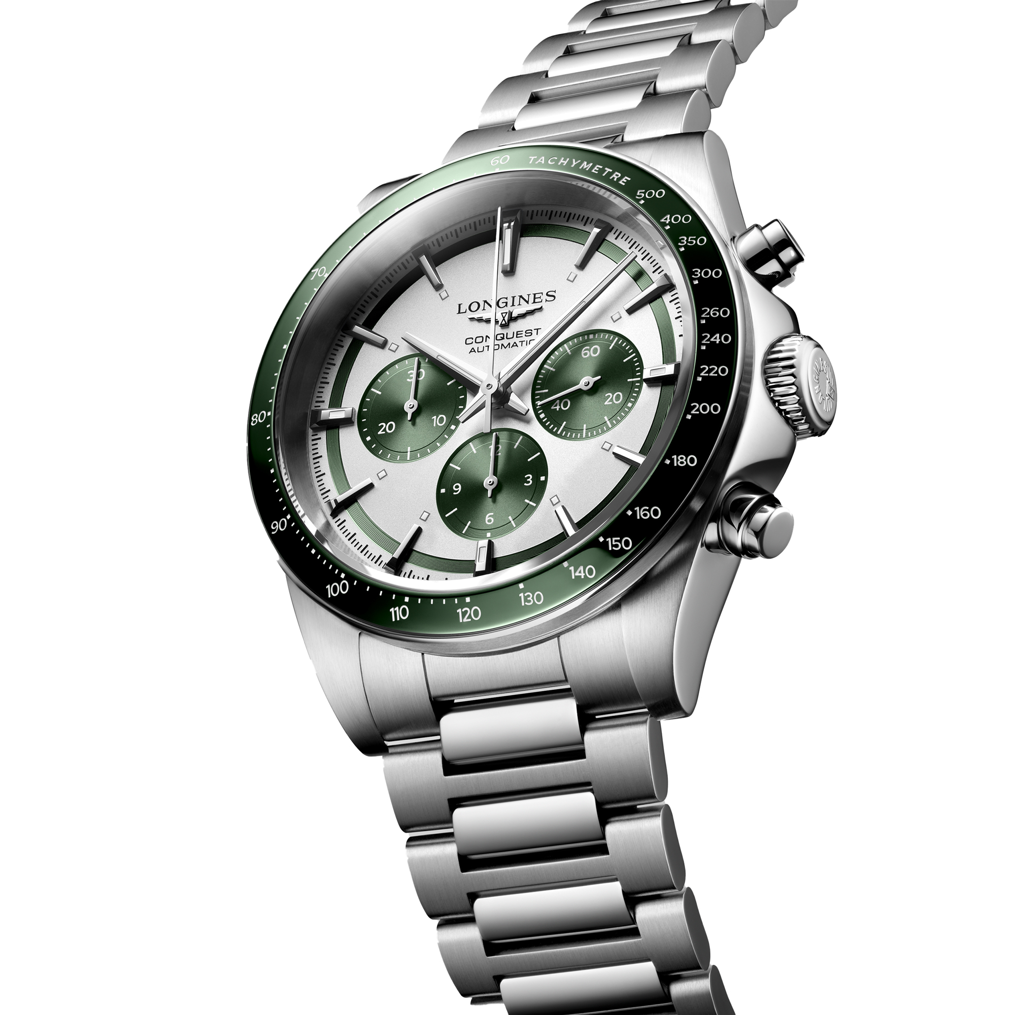 Longines Conquest Matt Silver Dial Watch, 42mm