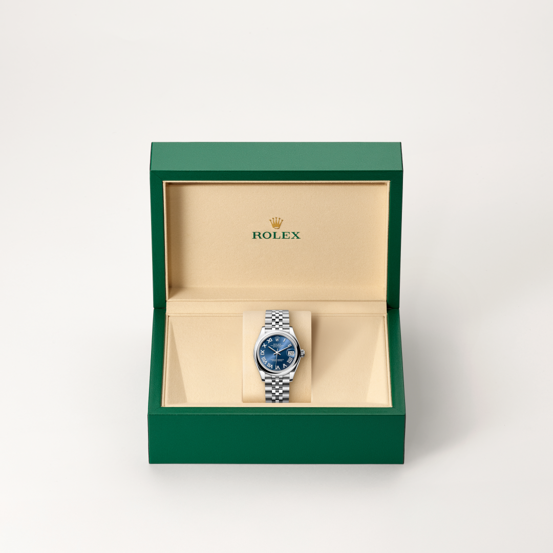 rolex datejust in oystersteel, m278240-0018 - in rolex box - ben bridge