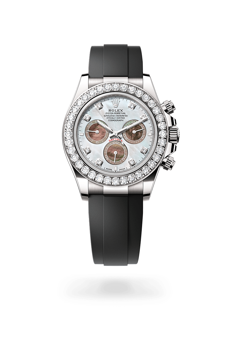 rolex cosmograph daytona in 18 ct white gold, m126589rbr-0001 - ben bridge