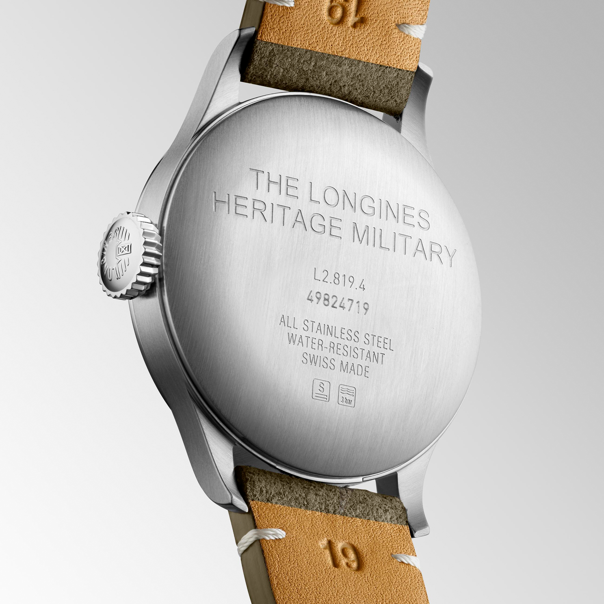 Longines Heritage Military Silver Dial Watch, 38.5mm
