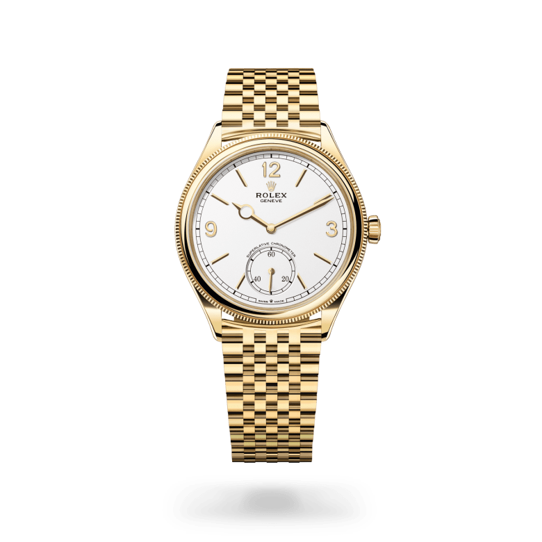 rolex 1908 in 18 ct yellow gold, m52508-0008 - ben bridge