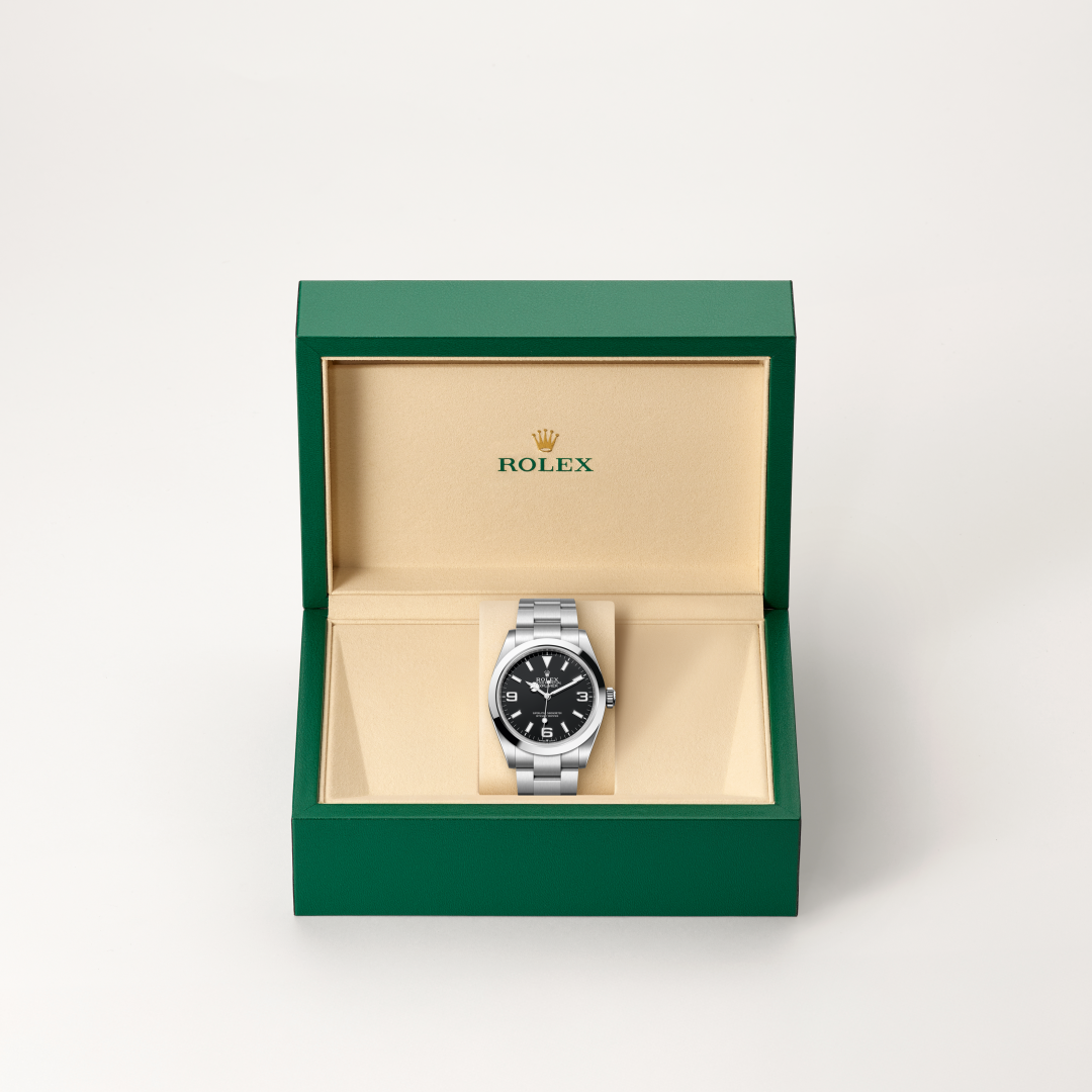 rolex explorer in oystersteel, m224270-0001 - in rolex box - ben bridge
