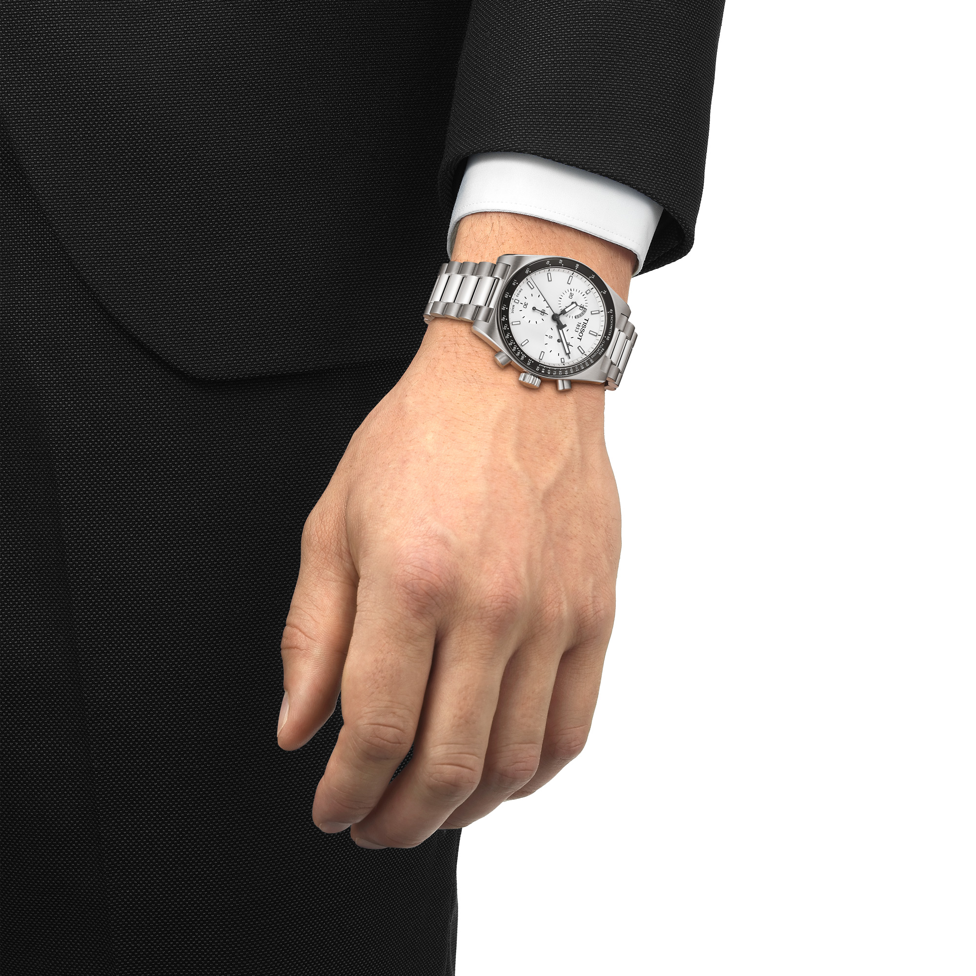 TISSOT PR516 White Dial Watch, 40mm